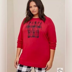 Torrid Mama Bird Dream Fleece Long Sleeve Shirt - Size 2 (18-20) ❤️🖤